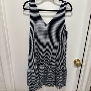 LOFT Striped Sleeveless Dress